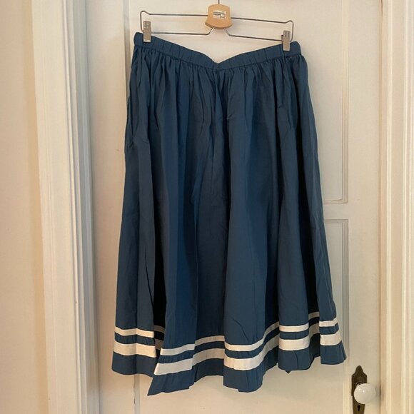 HYFVE Full Cotton Midi Sailor Skirt - L - Picture 2 of 3